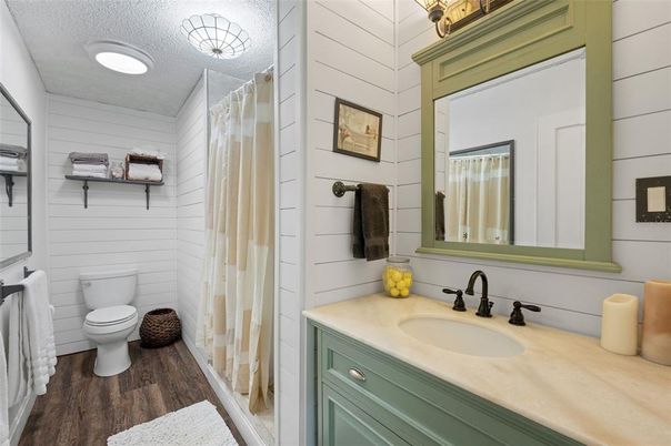 Bathroom, Interior, Wood Texture Flooring