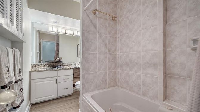 Bathroom, Interior, Wood Texture Flooring