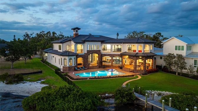 Backyard, Exterior, Facade, Pool, Solar Panels, Mediterranean