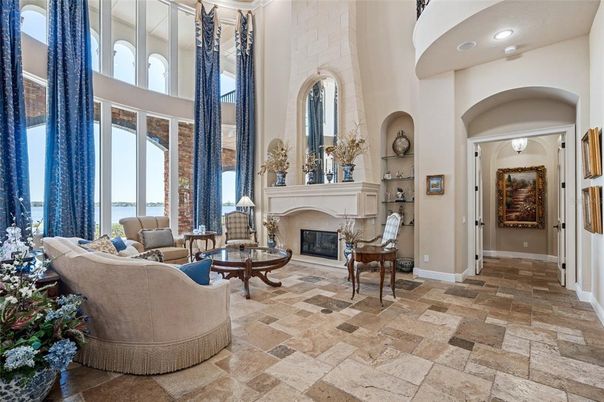Fireplace, Interior, Living room, Recessed Lighting