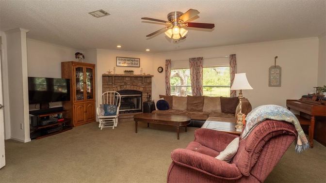 Fireplace, Interior, Living room, Recessed Lighting