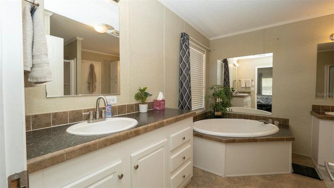 Bathroom, Dual Sink Vanities, Interior, Tile Countertops