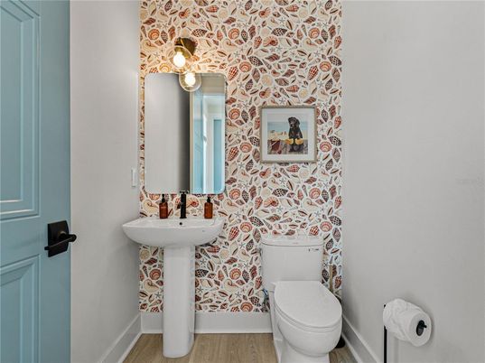 Bathroom, Interior, Wood Texture Flooring