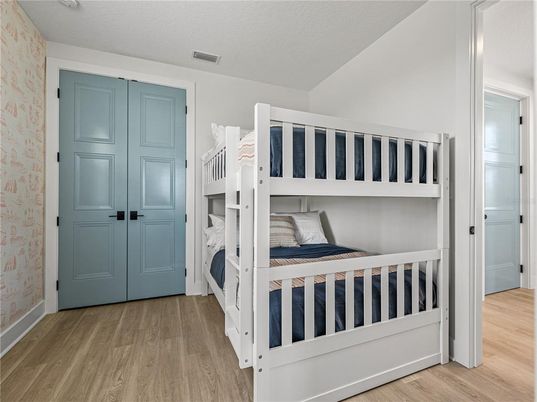Bedroom, Interior, Wood Texture Flooring