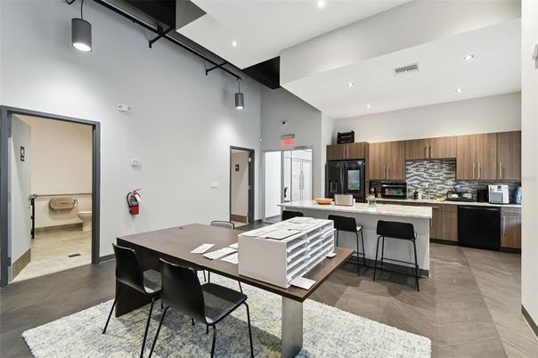 Dining room, Interior, Kitchen, Recessed Lighting, Stainless Steel Appliances