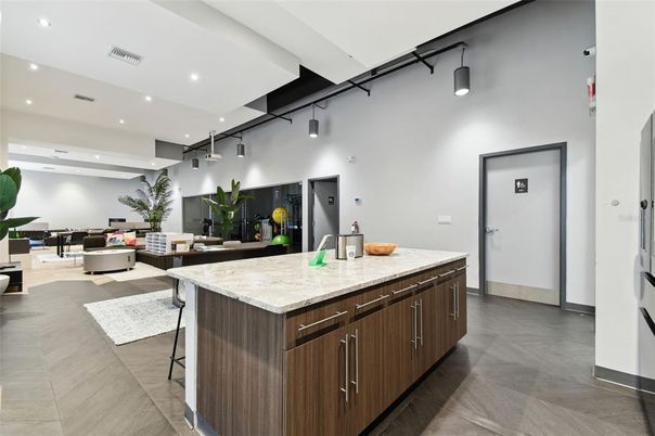Interior, Kitchen, Living room, Recessed Lighting