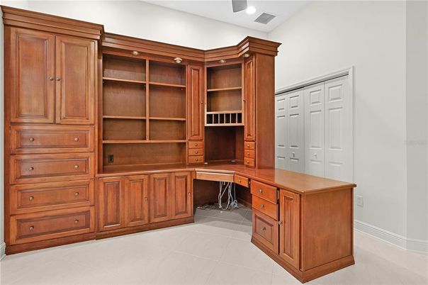 Home Office, Interior, Recessed Lighting