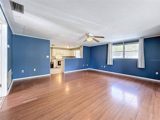 Empty room, Interior, Kitchen, Wood Texture Flooring