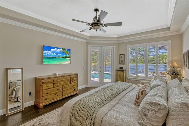 Bedroom, Interior, Water, Wood Texture Flooring