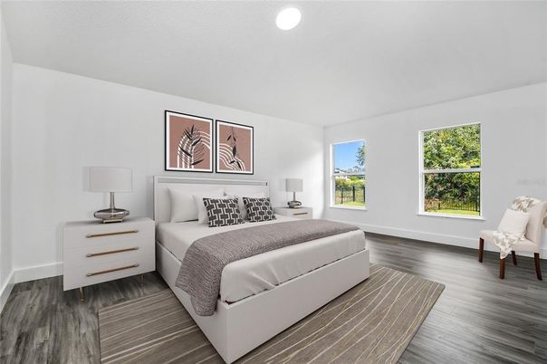 Bedroom, Interior, Wood Texture Flooring