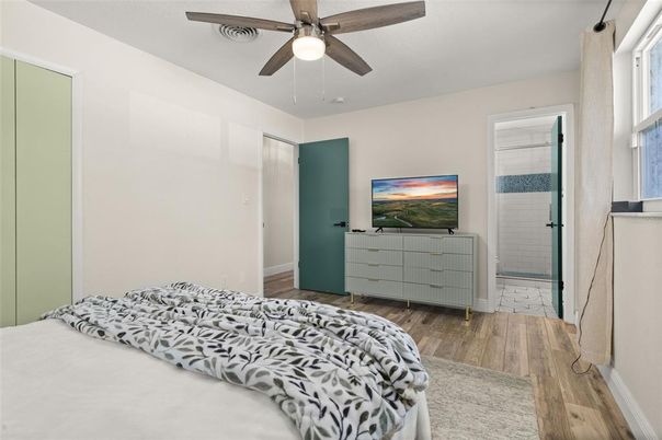 Bedroom, Interior, Wood Texture Flooring