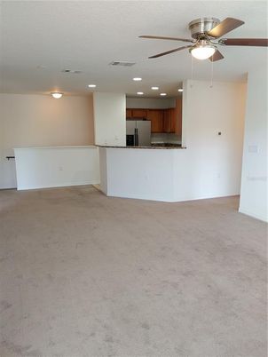 Empty room, Interior, Kitchen, Recessed Lighting