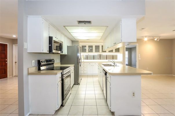 Interior, Kitchen, Recessed Lighting, Stainless Steel Appliances