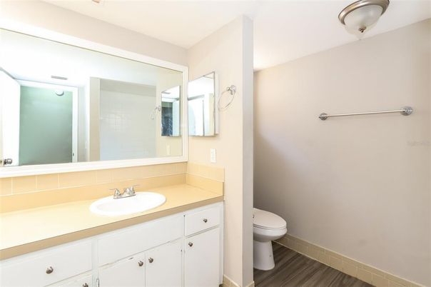 Bathroom, Interior, Wood Texture Flooring