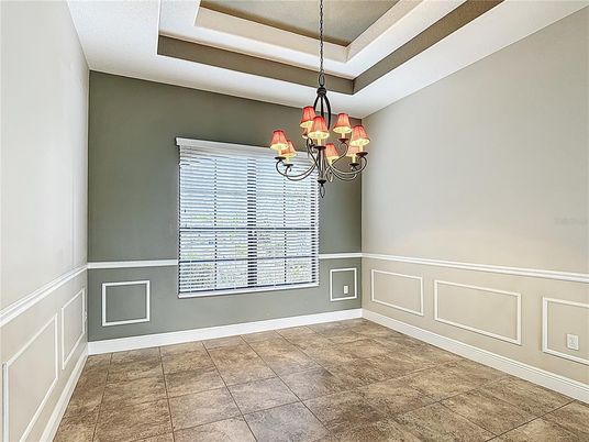 Chandelier, Empty room, Interior