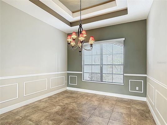 Chandelier, Empty room, Interior