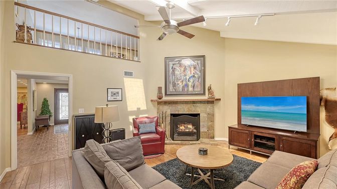 Fireplace, Interior, Living room, Wood Texture Flooring