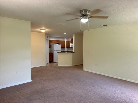 Empty room, Interior, Kitchen, Recessed Lighting