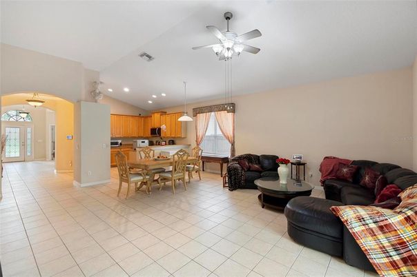 Dining room, Interior, Kitchen, Living room, Pendant Lights, Recessed Lighting