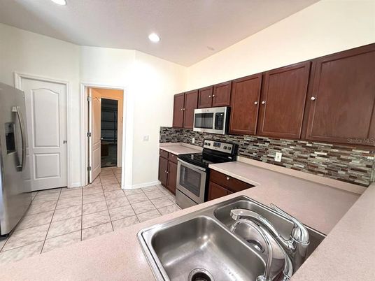 Interior, Kitchen, Recessed Lighting, Stainless Steel Appliances