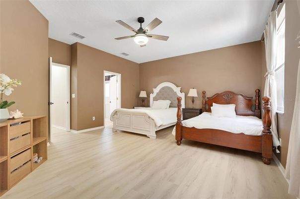 Bedroom, Interior, Wood Texture Flooring