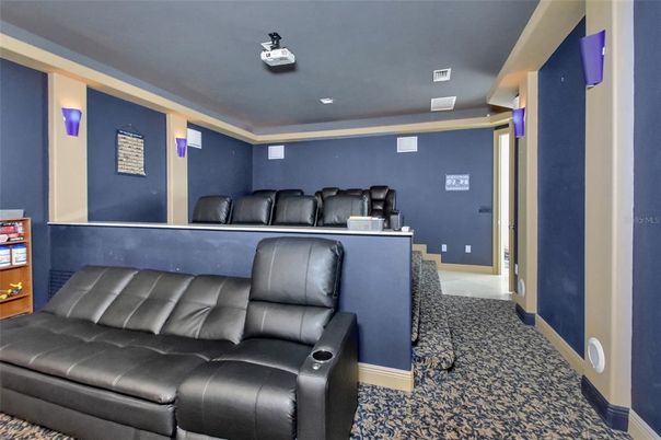 Home Theatre Room, Interior, Recessed Lighting, Theatre Room
