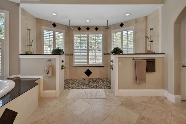 Bathroom, Interior, Recessed Lighting