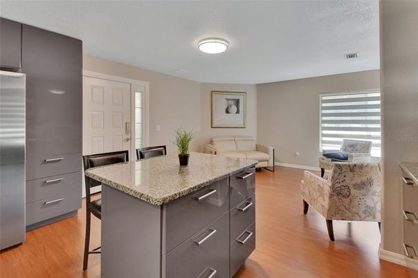 Interior, Kitchen, Wood Texture Flooring