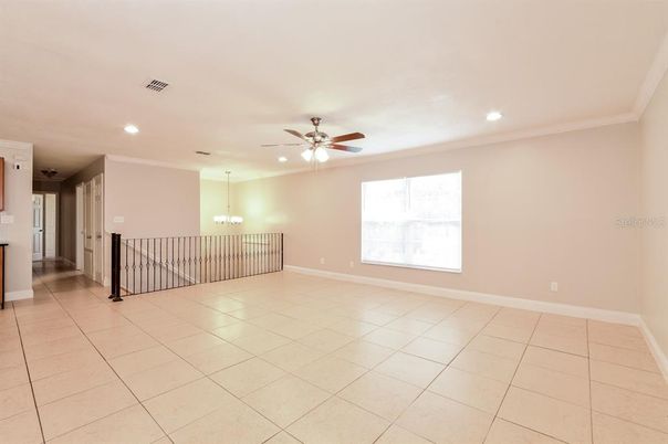 Chandelier, Empty room, Interior, Recessed Lighting