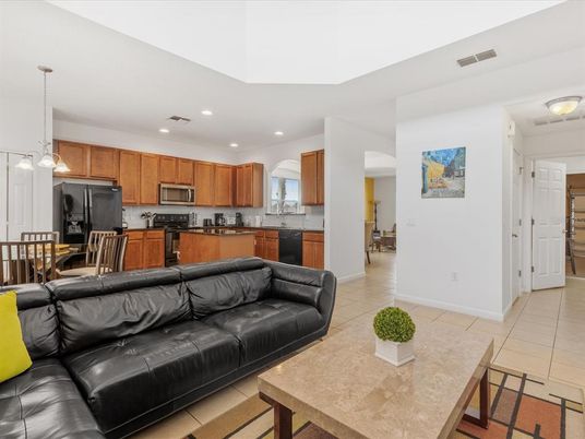 Interior, Kitchen, Living room, Pendant Lights, Recessed Lighting, Stainless Steel Appliances