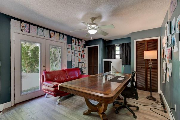 Home Office, Interior, Wood Texture Flooring