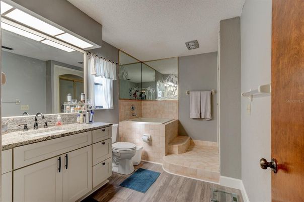 Bathroom, Interior, Wood Texture Flooring