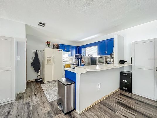 Interior, Kitchen, Wood Texture Flooring