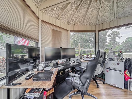 Home Office, Interior, Wood Texture Flooring
