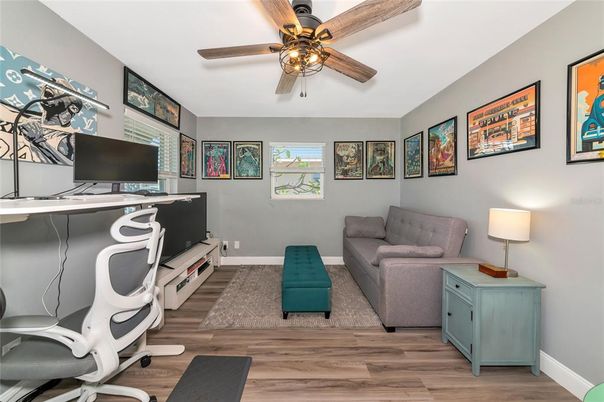 Home Office, Interior, Wood Texture Flooring
