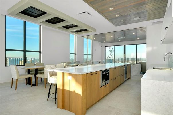 Dining room, Interior, Kitchen, Recessed Lighting, Stainless Steel Appliances