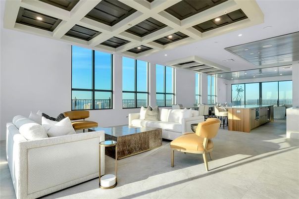 Interior, Living room, Recessed Lighting