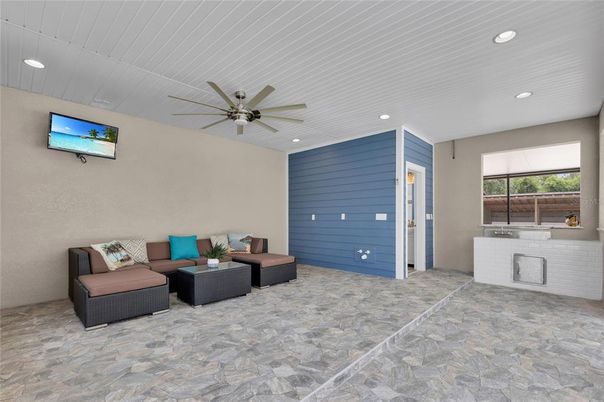 Interior, Living room, Recessed Lighting