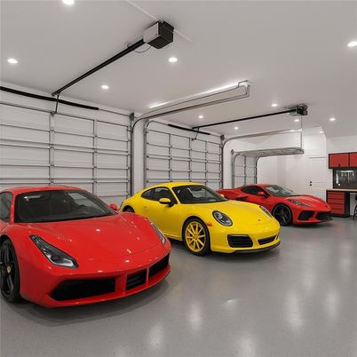 Garage, Interior, Recessed Lighting