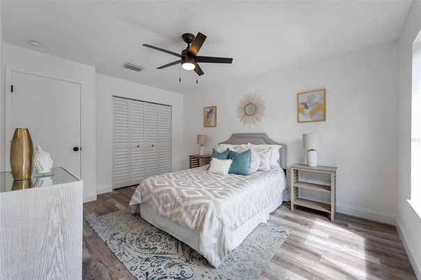Bedroom, Interior, Wood Texture Flooring