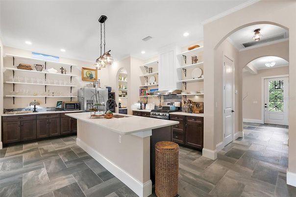 Interior, Kitchen, Pendant Lights, Recessed Lighting, Stainless Steel Appliances