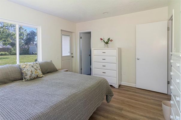 Bedroom, Interior, Wood Texture Flooring