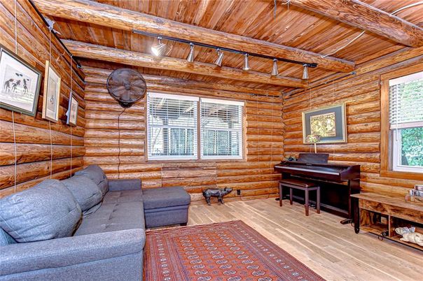Interior, Living room, Piano, Wooden Beams, Wooden Ceilings, Wood Texture Flooring, Wooden Walls