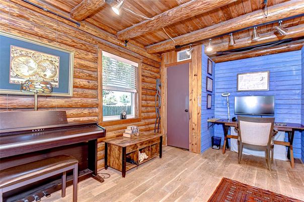 Home Office, Interior, Piano, Wooden Beams, Wooden Ceilings, Wood Texture Flooring, Wooden Walls