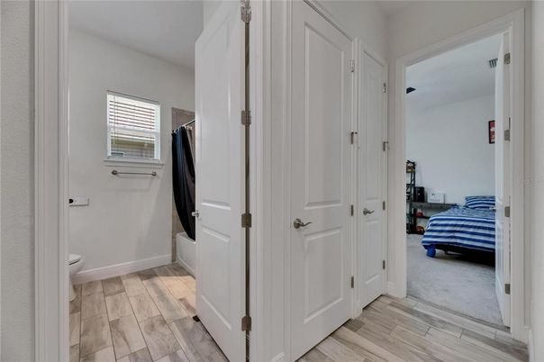 Bathroom, Interior, Wood Texture Flooring