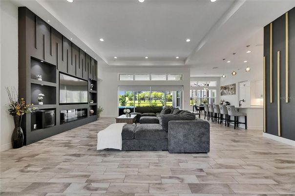 Dining room, Interior, Kitchen, Living room, Pendant Lights, Recessed Lighting