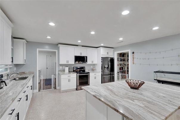 Interior, Kitchen, Recessed Lighting, Stainless Steel Appliances