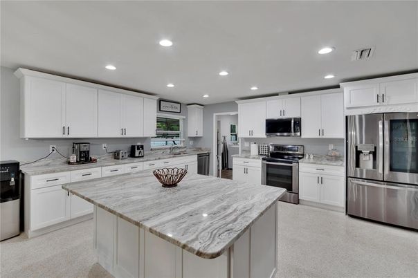 Interior, Kitchen, Recessed Lighting, Stainless Steel Appliances