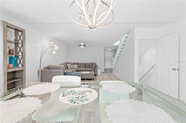 Chandelier, Interior, Living room, Wood Texture Flooring