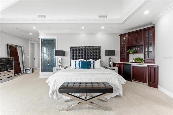 Bedroom, Interior, Recessed Lighting